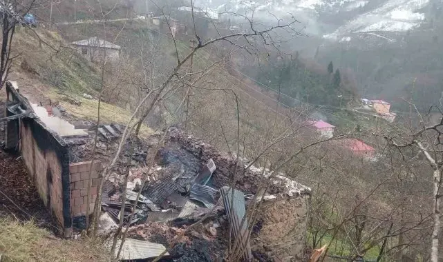 Giresun'da yangın: 1 ölü