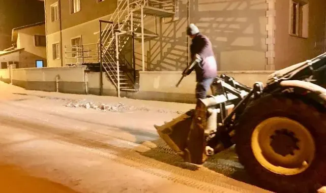 Çorum'da kar yağışı etkili oldu
