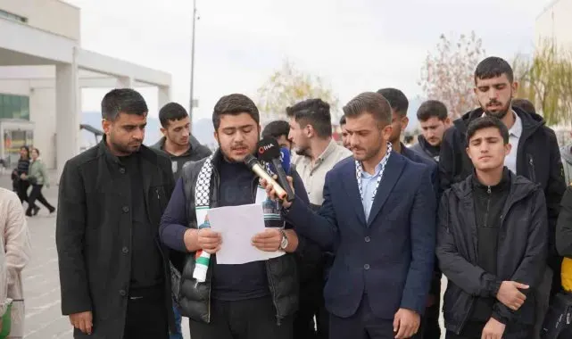 Şırnak'ta üniversite öğrencilerinden Filistin'e destek