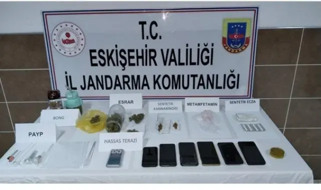 Çifteler ve Beylikova'da uyuşturucu operasyonu