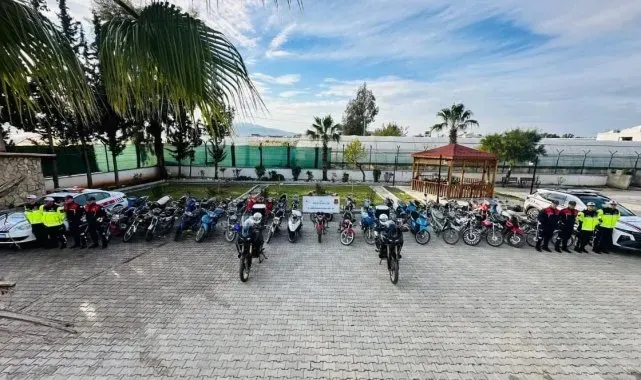 Çaldıkları motosikletin şase numarasını kazımışlar