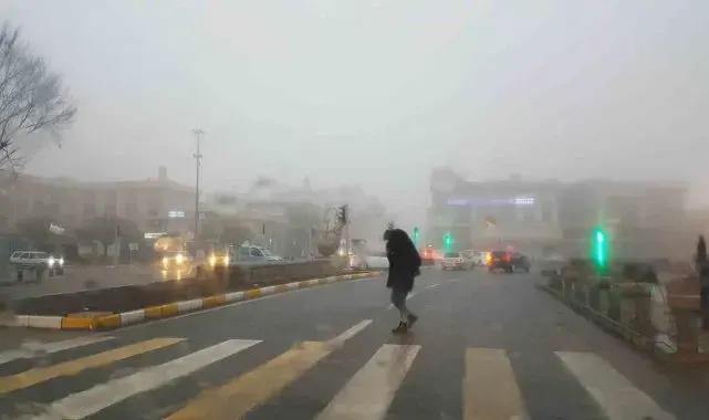 Erzincan güne sisle uyandı