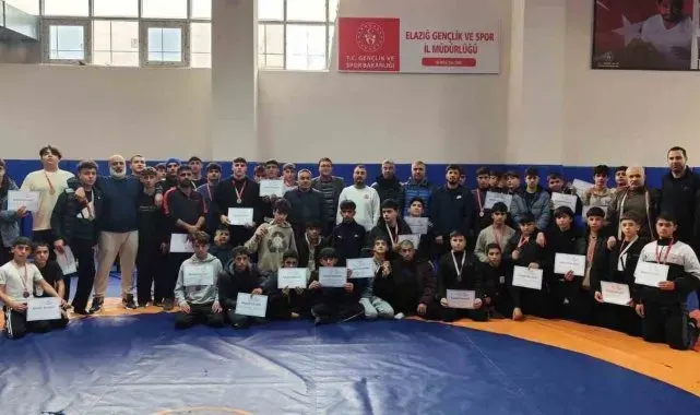 Elazığ'da basketbol ve güreş müsabakaları tamamlandı