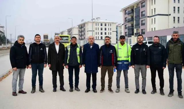 Saray Bosna caddesinde çalışmalar sürüyor
