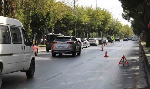 Aydın'da Kasım ayı içerisinde 25 bin 915 araca işlem yapıldı