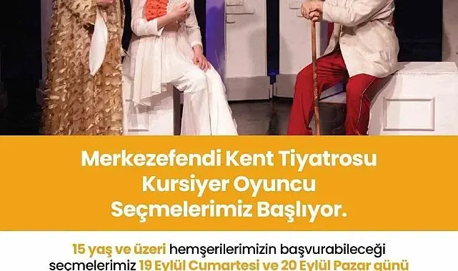 Merkezefendi kent tiyatrosu'nda kurs ve seçmeler için başvurular başladı
