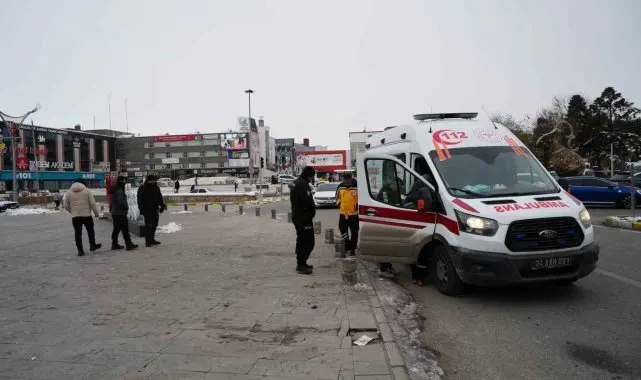 Erzincan yazısının önünde elektrik akımına kapıldı