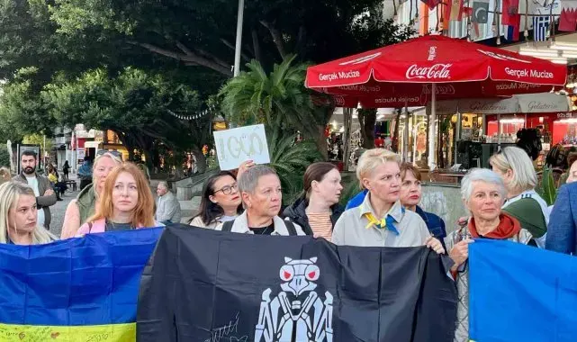 Antalya'da yaşayan yerleşik Ukraynalılardan 1000. gün açıklaması