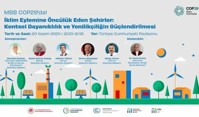 Başkan Gökhan Yüksel, COP29'da konuşmacı olarak yer alacak