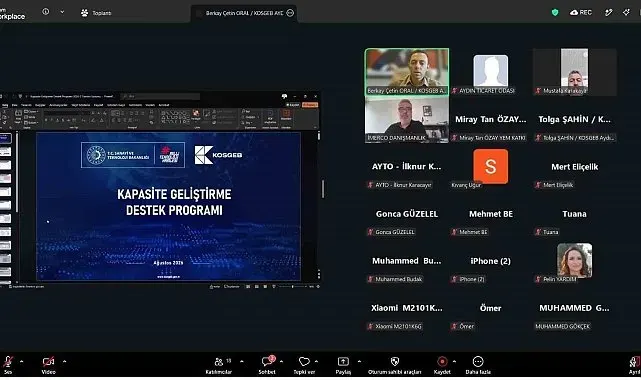 AYTO üyelerine çevrimiçi destek eğitimi