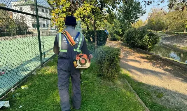 Serdivan'da yeşil alan çalışması