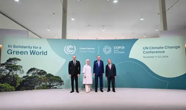 Cumhurbaşkanı Erdoğan, COP29 alanına geldi