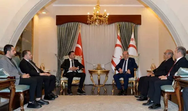 Mersin GİAD yönetimi Cumhurbaşkanı Ersin Tatar ile görüştü