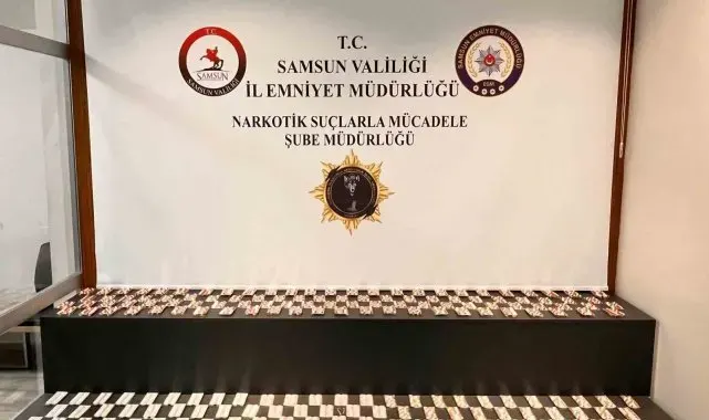 Samsun'da 2 bin 936 adet uyuşturucu hap ele geçirildi