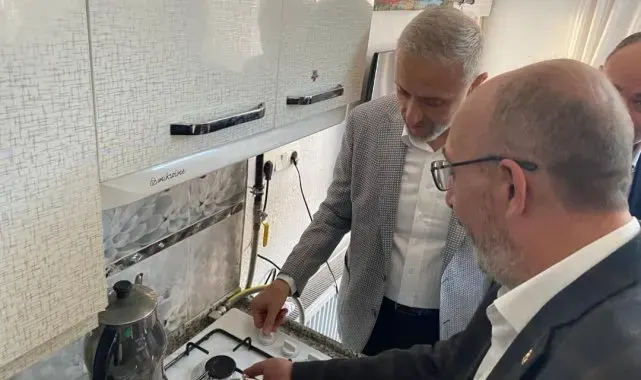 Simav'ın Naşa beldesi doğalgaza kavuştu