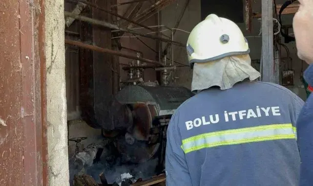 Kazan dairesinde çıkan yangın korkuttu