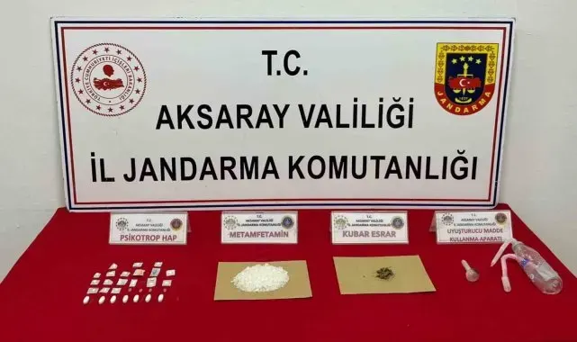 Mersin'den Aksaray'a uyuşturucu sevkiyatını jandarma engelledi