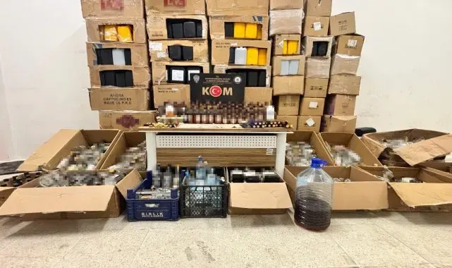 Kahramanmaraş'ta sahte alkol operasyonuna 2 tutuklama