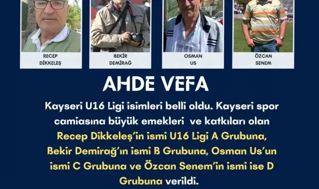 Kayseri ASKF'den ahde vefa