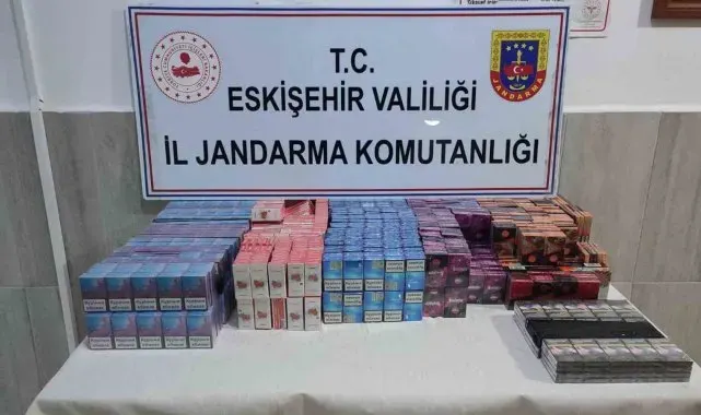 Jandarma ekiplerinden kaçak sigara operasyonu