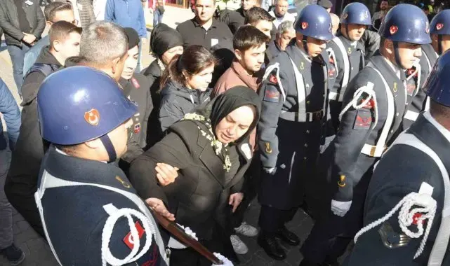 Manisa'da uzman çavuşa 'yürek yakan' veda