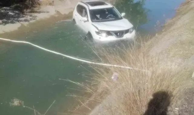 Adana'da cip sulama kanalına düştü