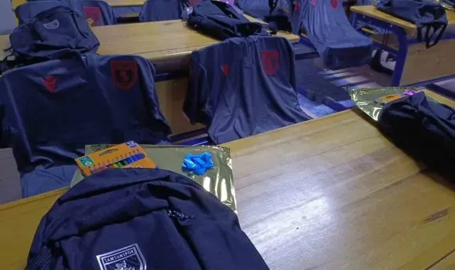 Samsunspor taraftarlarından kırsal okullara destek