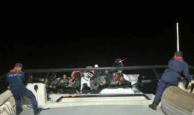 Bodrum'da 31 düzensiz göçmen yakalandı: 1 gözaltı