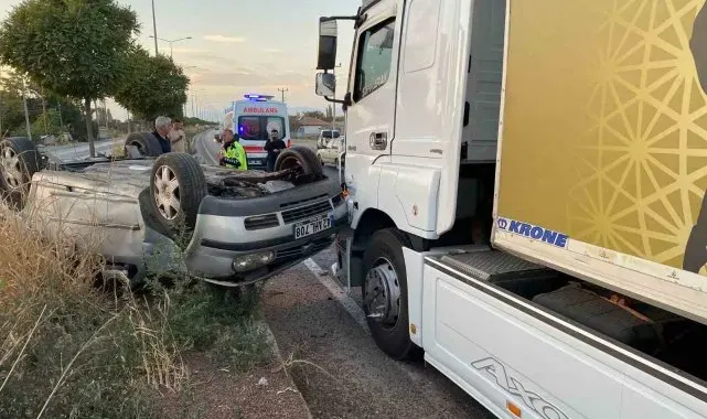 Konya'da 2 tır ve 1 otomobil çarpıştı