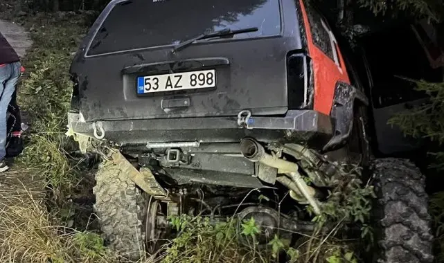 Rize'de trafik kazası: 2'si ağır 4 yaralı