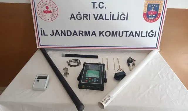 Ağrı'da kaçak kazı yapan şahıslar yakalandı