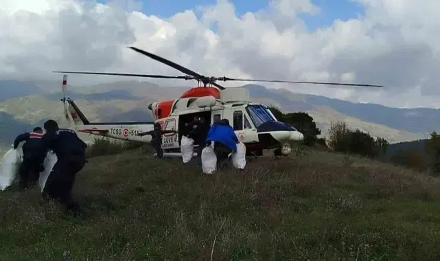 Samsun'da helikopter destekli uyuşturucu operasyonu