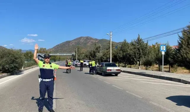 Fethiye'de polis ve jandarmadan ortak denetim