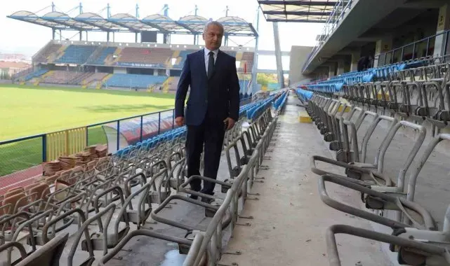 Dr. Necmettin Şeyhoğlu Stadyumunda yenileme çalışmaları başladı