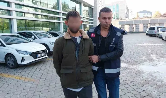 Ayrıldığı kız arkadaşının kapısını tekmeleyince tutuklandı