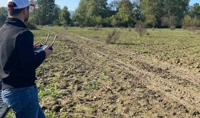 Selde hasar gören mera dron ile tohumlandı