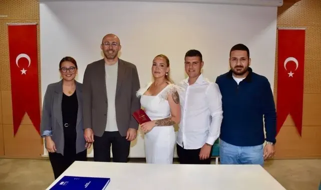 Germencik'e İsveçli gelin