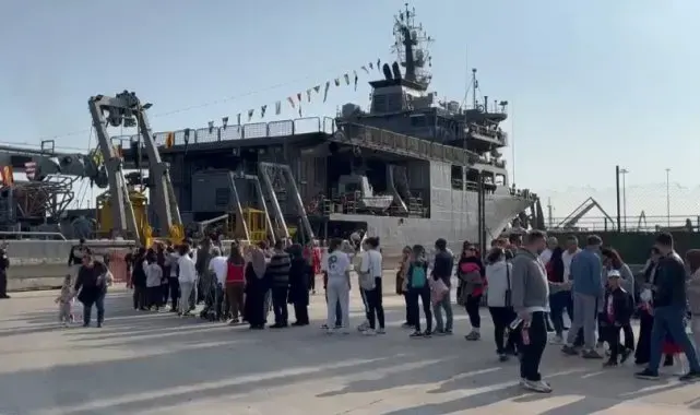 TCG Alemdar Kurtarma Gemisi Tekirdağ'da ziyarete açıldı