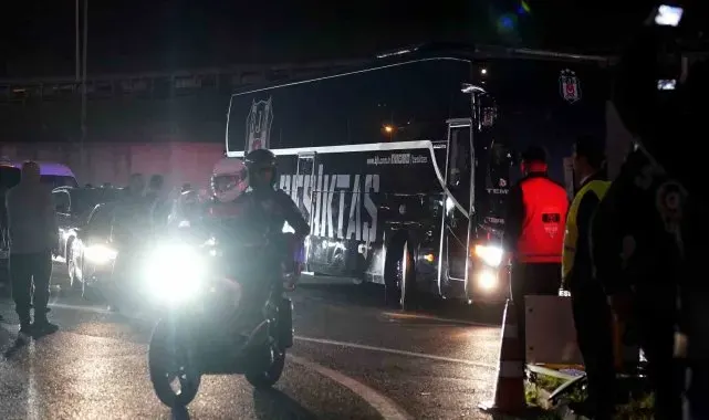 Beşiktaş kafilesi RAMS Park'ta