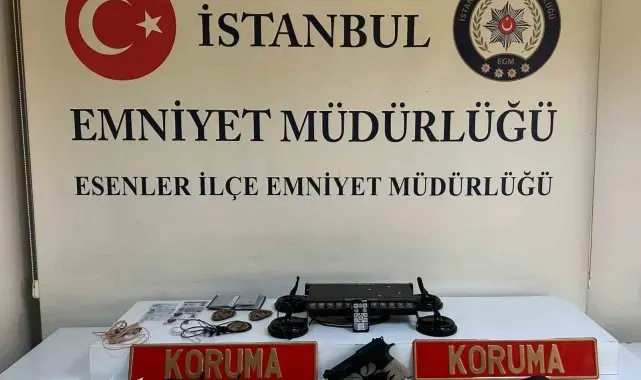 Çakarlı araçtan sahte polis çıktı