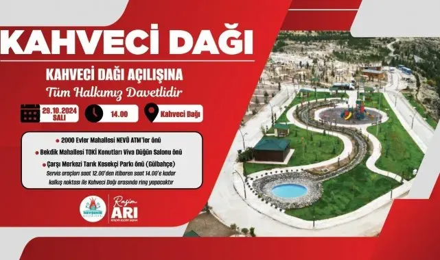 Kahveci dağı orman parkı hizmete açılıyor