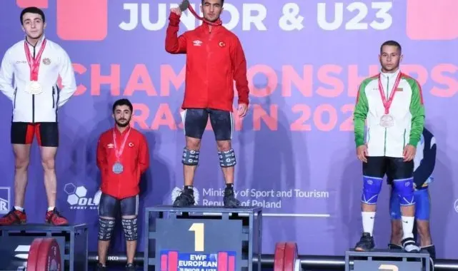 Çankırılı halterci Avrupa şampiyonu oldu
