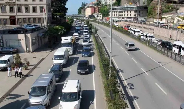 Giresun'da motorlu kara taşıtları sayısında artış