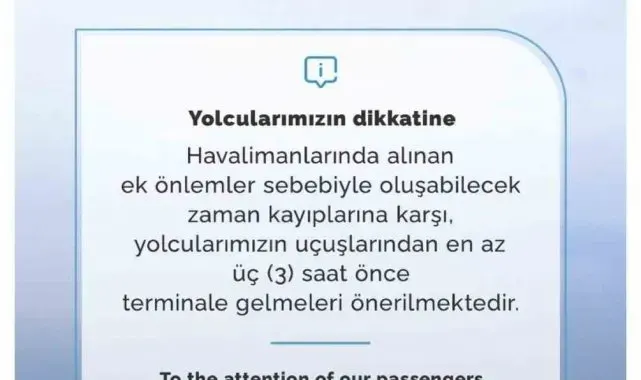 Havalimanlarında güvenlik önlemleri arttırıldı