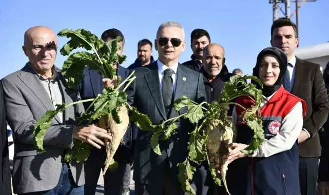 Karaman'da kantarlar pancar alımına dualarla başladı
