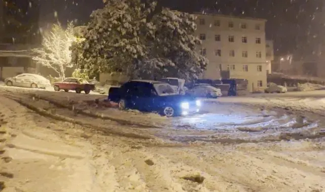 Karda drift eğlencesi pahalıya patladı, 32 bin 233 lira ceza yedi