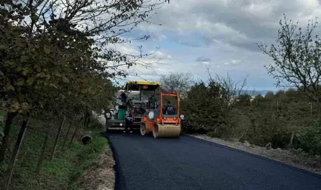Serdivan'ın o yolu asfaltlandı