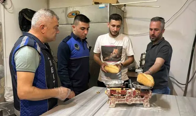 Zabıta ekiplerinden fırınlara sıkı denetim