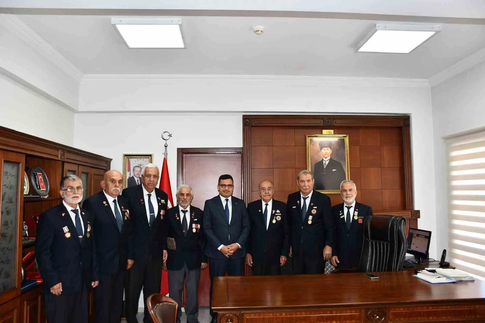 Kıbrıs Gazilerinden Kaymakam Köksal’a Ziyaret