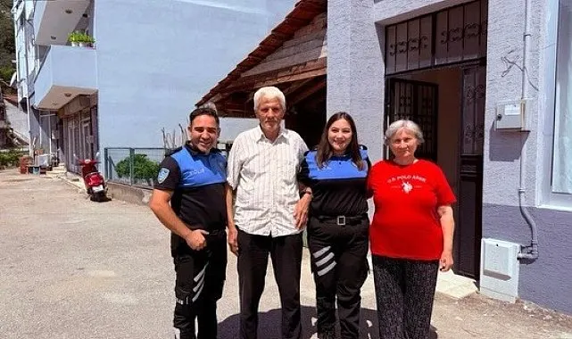 Polisten gazilere vefa ziyareti